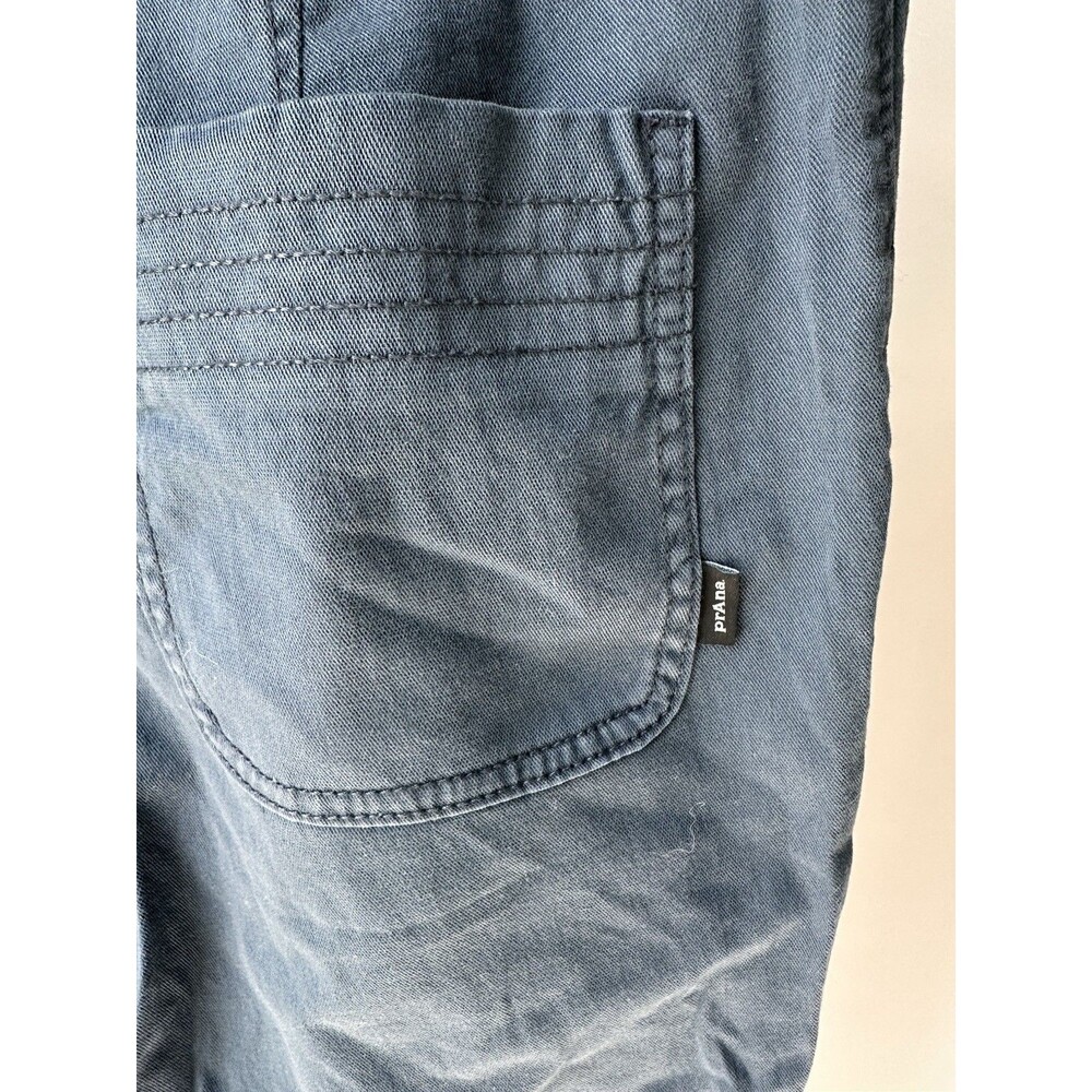 Prana Sancho Slim Pant High Rise Organic Stretch Twill Dark Sky Blue Women 6 NWT - Picture 6 of 8